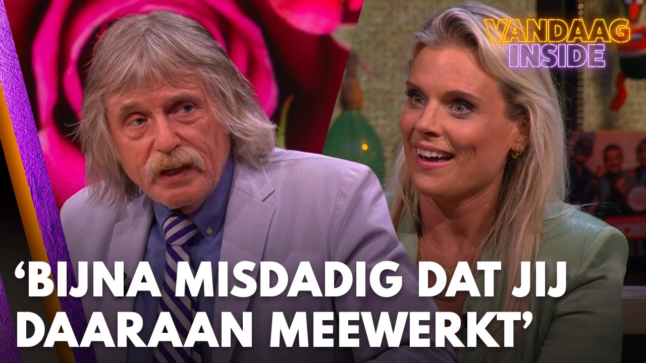 Johan tegen seksuologe Eveline: 'Ik vind het bijna misdadig dat jij daaraan meewerkt'