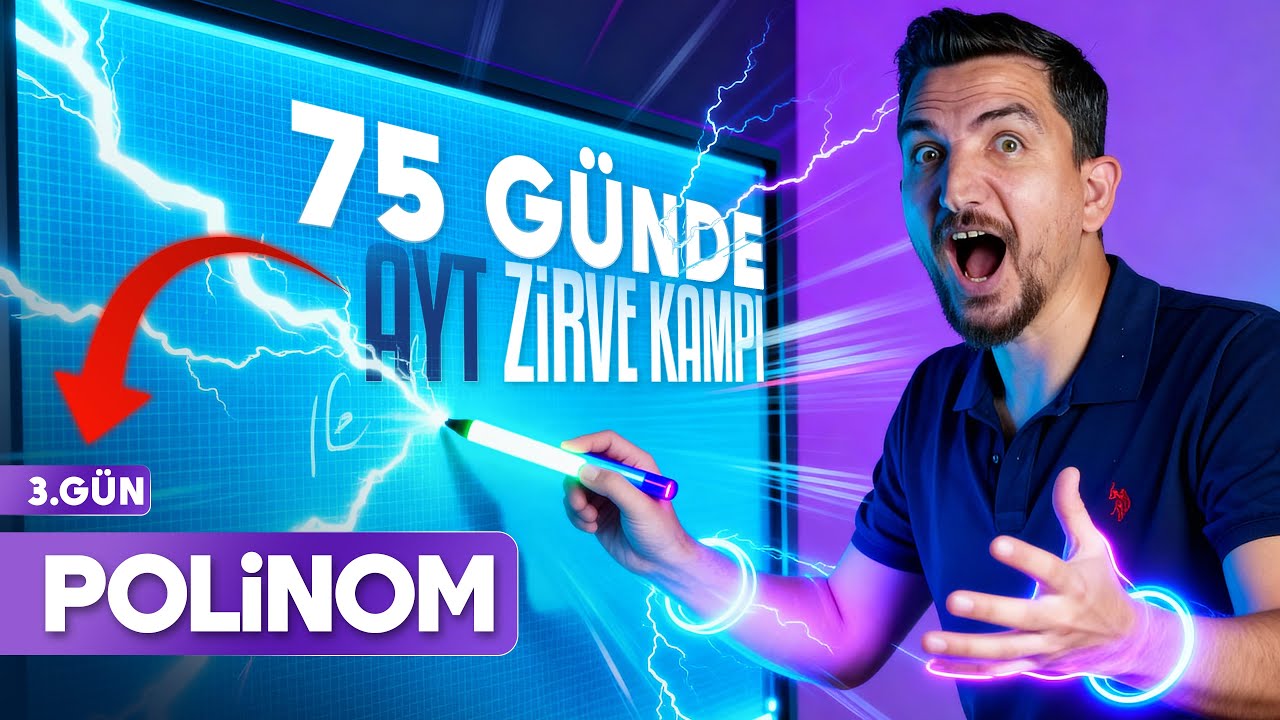 3) AYT MATEMATİK KAMPI ( 3.GÜN ) Polinomlar - İLYAS GÜNEŞ (2025)