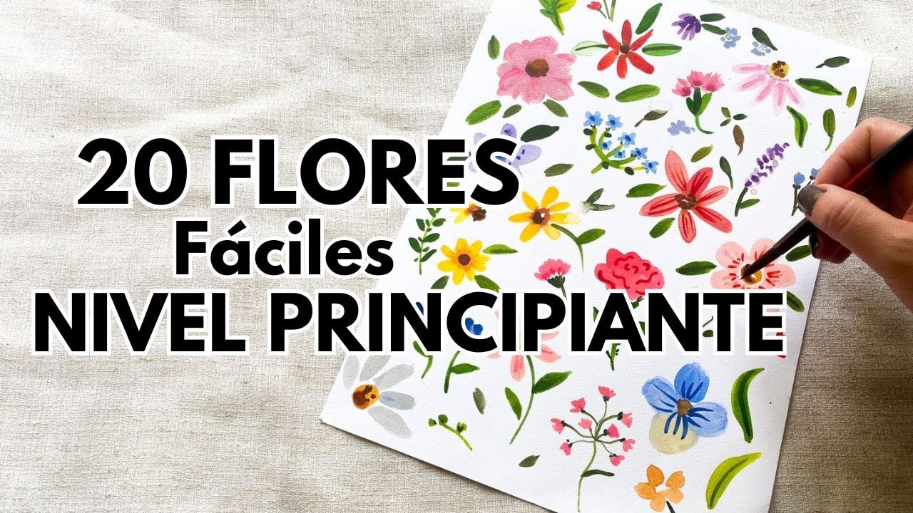 La CLAVE para PINTAR FLORES , Y acuarela FLORAL con ACUARELAS
