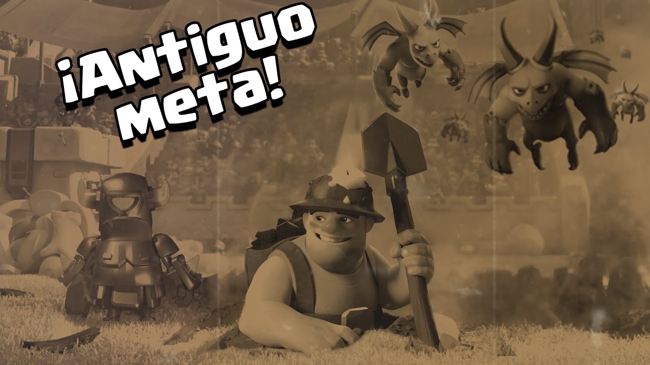 EL MINERO CON EL META ANTIGUO. Horda de esbirros y minipekka | Clash Royale