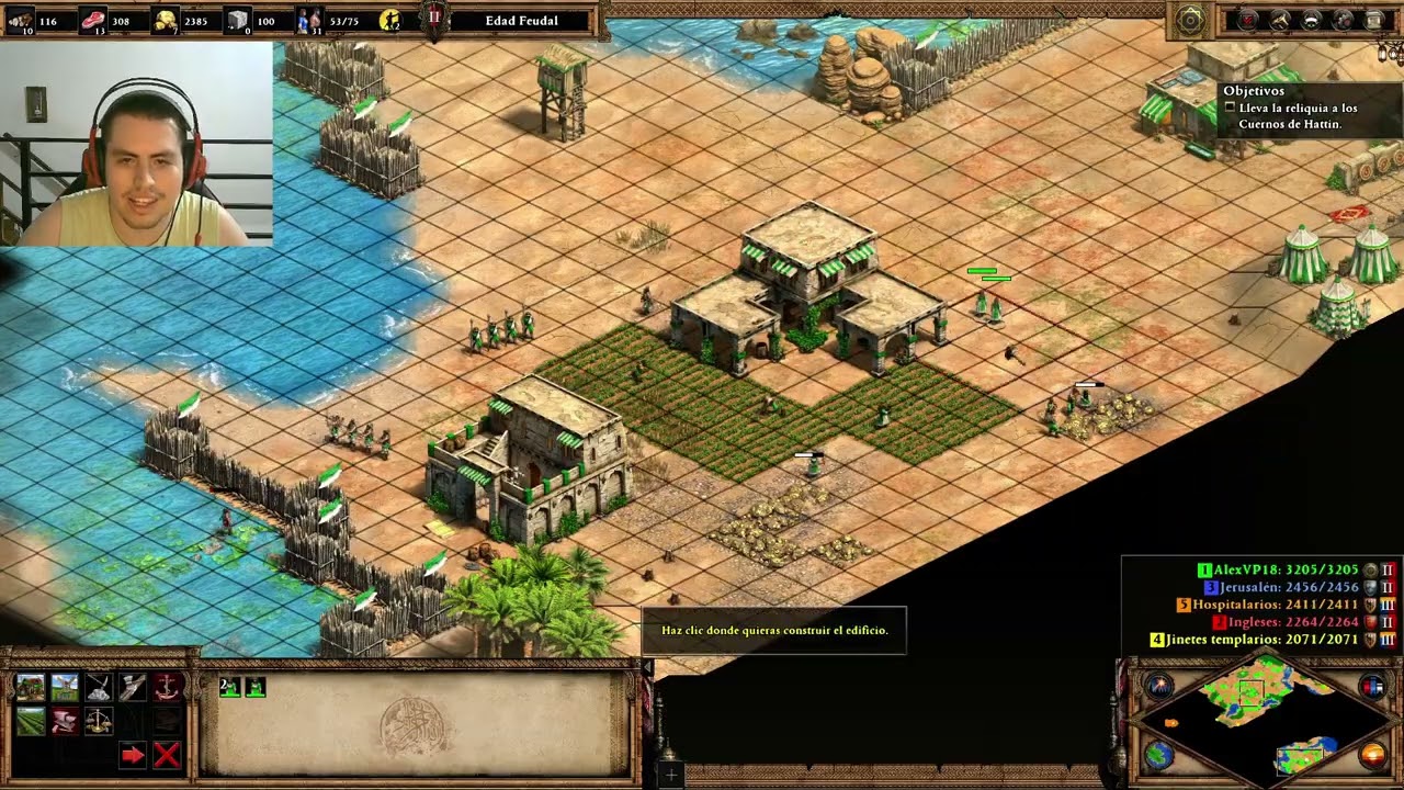 Campañas AOE 2 DE - Saladino - Los cuernos de Hattin - EP 3
