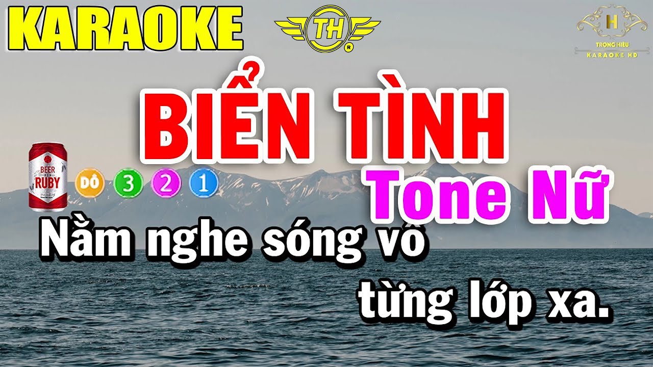 Biển T&igrave;nh Karaoke Tone Nữ Nhạc Sống | Trọng Hiếu