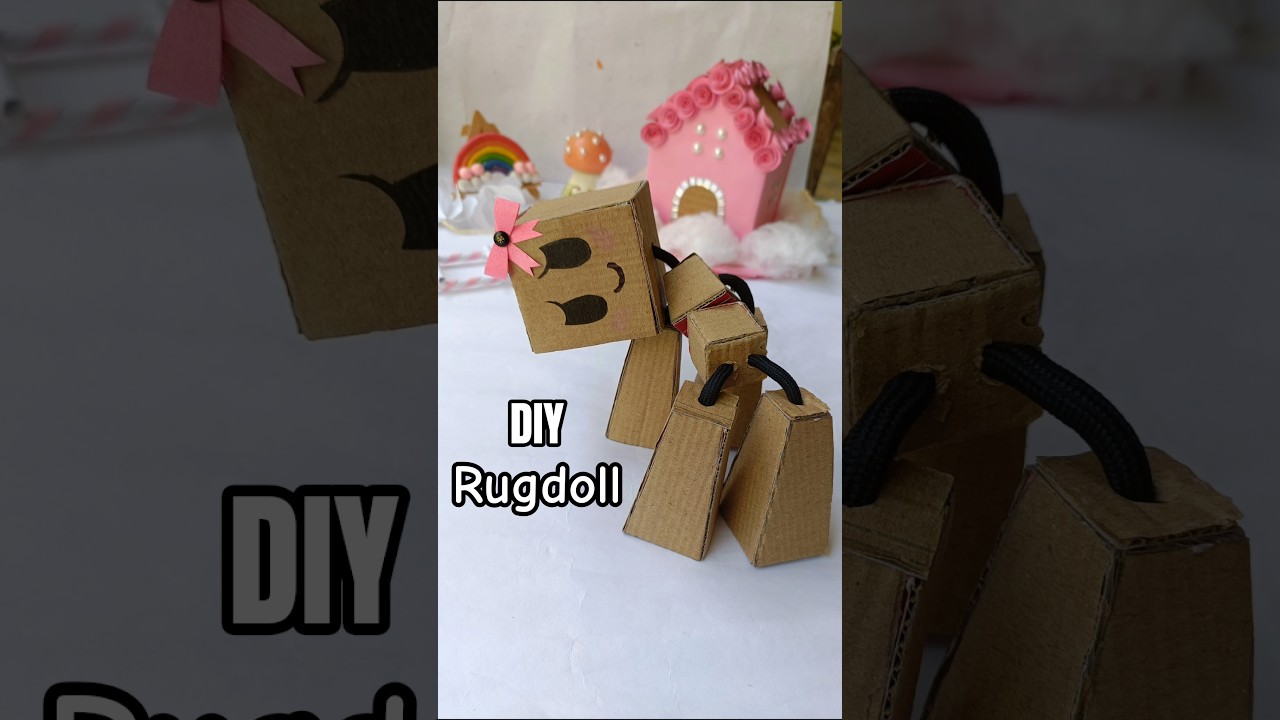 #diy cardboard ragdoll tutorial 💖✨ #paperdoll #tutorial #rugdoll #craft #fy #trend