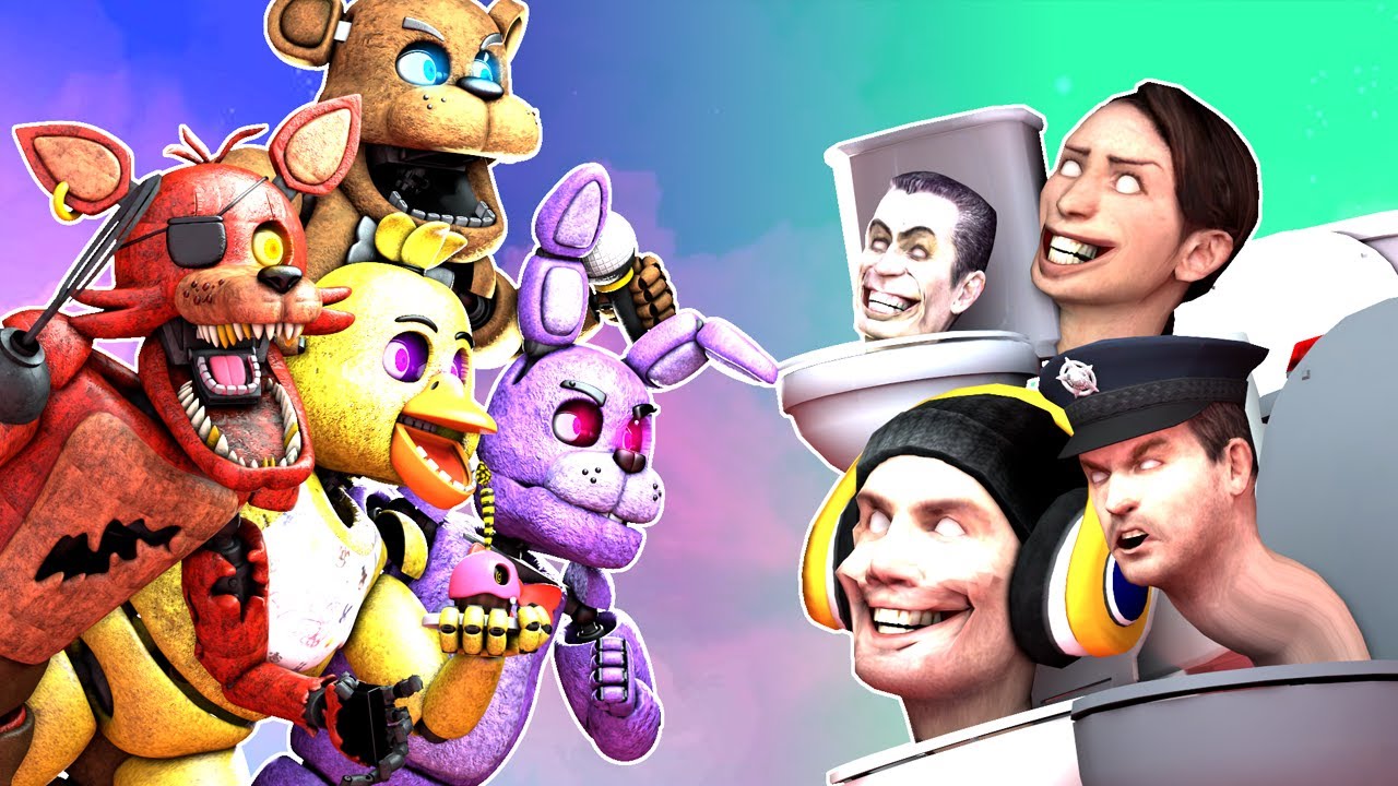 [SFM FNaF] Skibidi Toilets vs Stylized