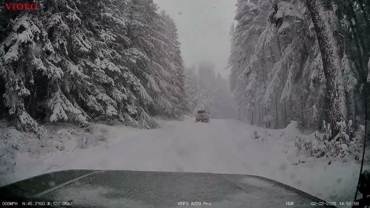 Long winter snow run