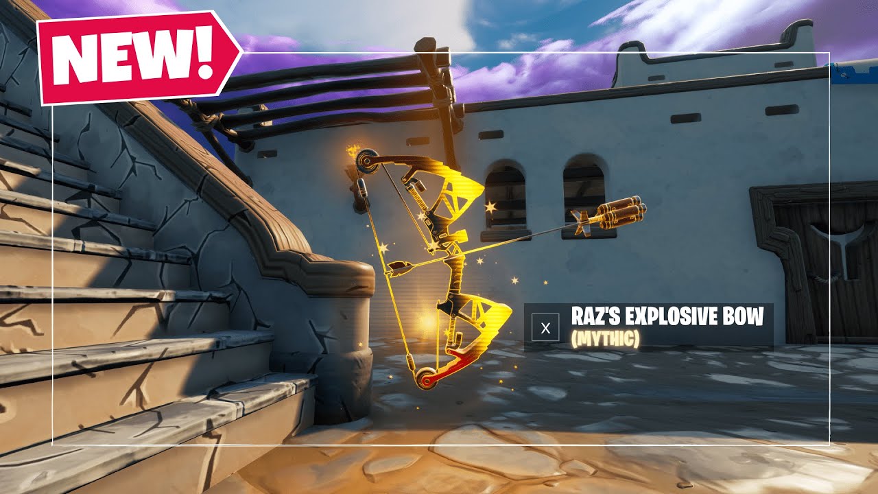 How to Get New Mythic Raz's Explosive Bow in Fortnite Season 6 Chapter 2! (v16.30)