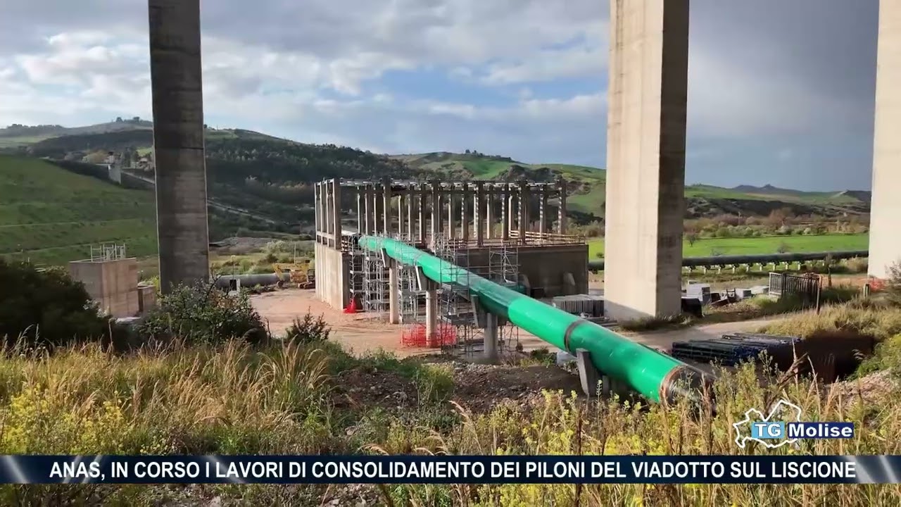 Anas, in corso i lavori di consolidamento dei piloni del viadotto sul Liscione