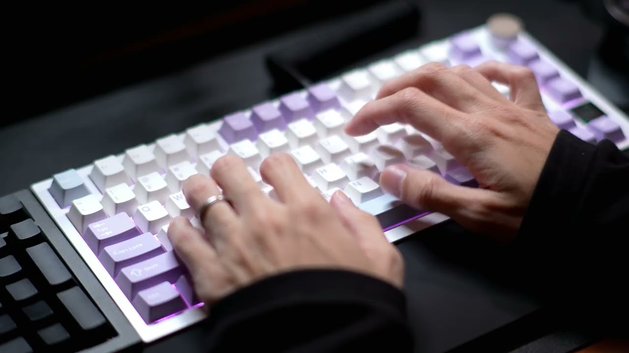 【Relaxing ASMR】Soft Light-Thock Keyboard Typing – Ajazz AK820 Pro | No Talking