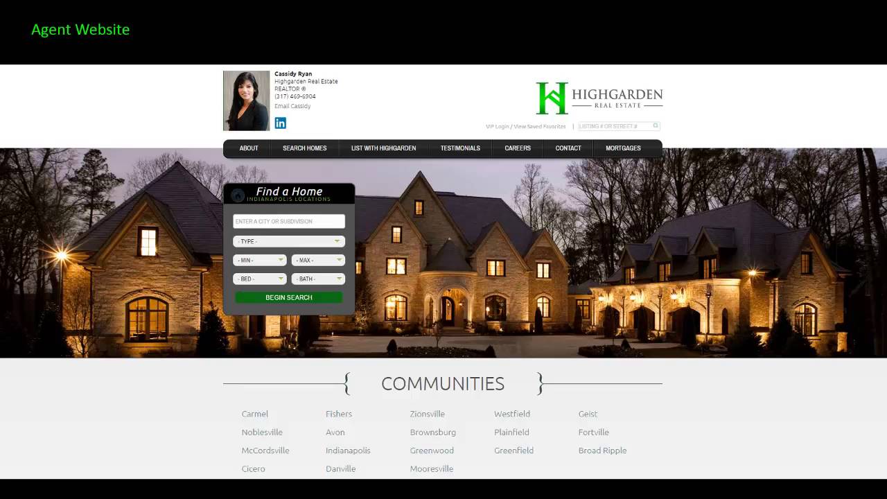Agent Profile and Website