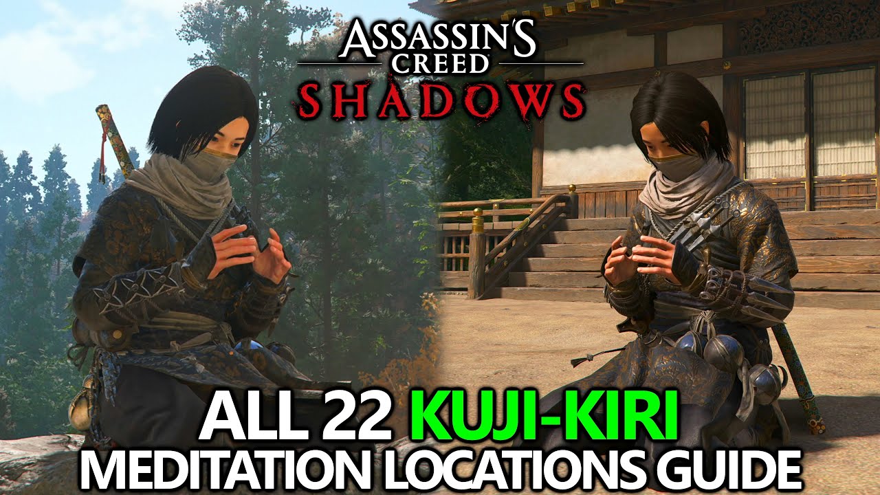 Assassin's Creed Shadows - All 22 Kuji-Kiri Meditation Locations - Zen Master Achievement/Trophy