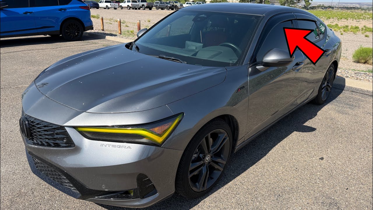 Do Door Visors Make a Difference? Acura Integra A-Spec/Tech Install!