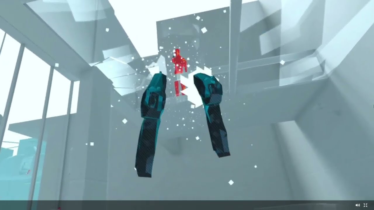 SUPERHOT VR - My short gameplay clip trying to beat 1 life mode (I have yet to beat 1 life mode)
