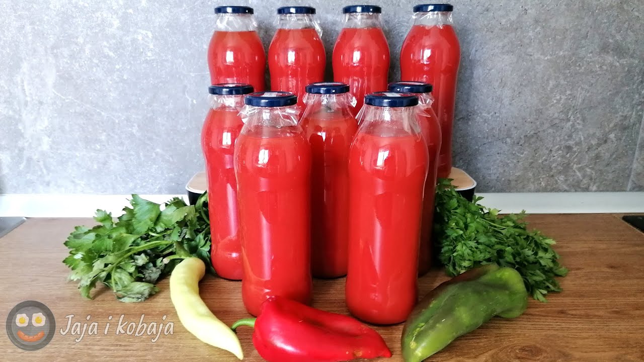 Kuvani paradajz bez konzervansa recept | Sok od paradajza recept za zimnicu