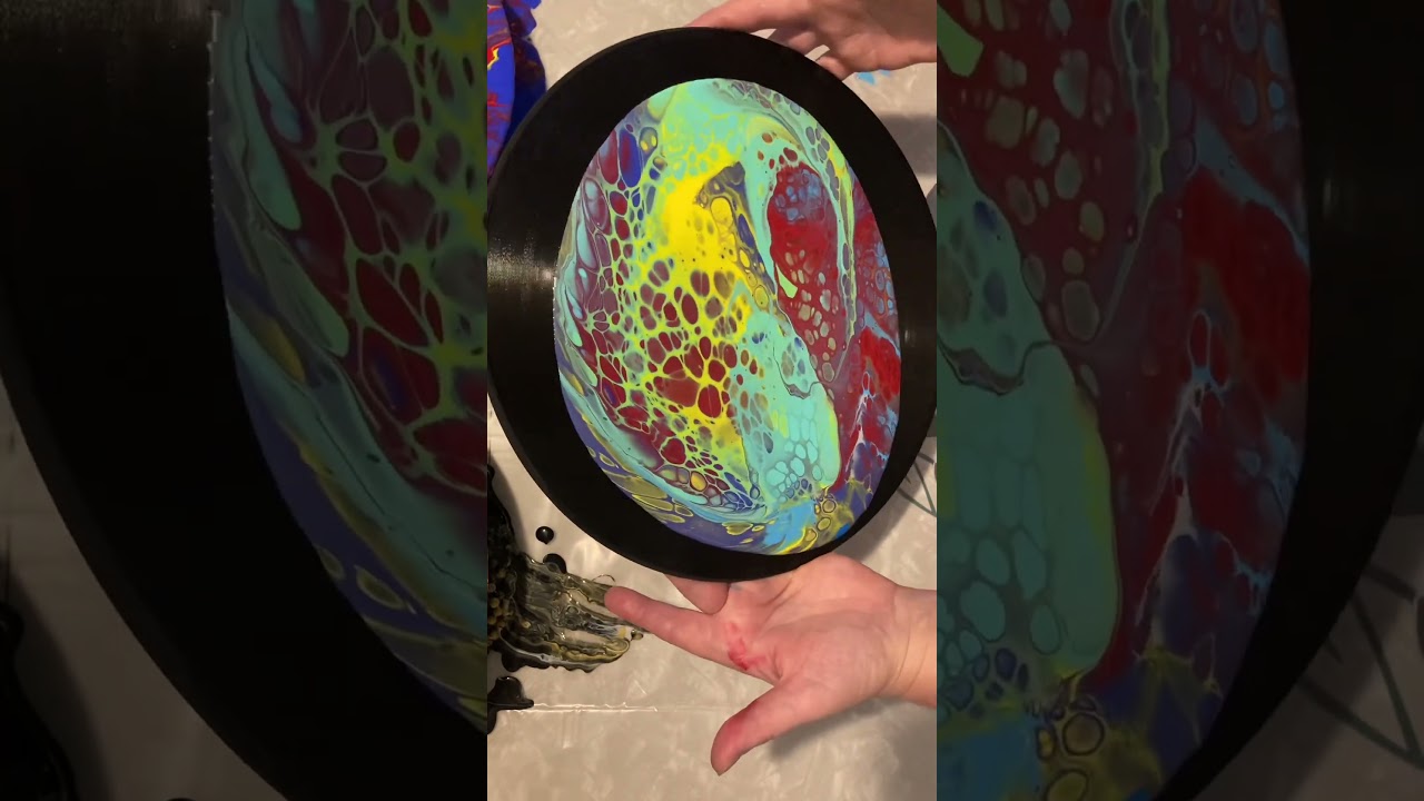Flip cup!                                                    #acrylicpouring #fluidart #painting
