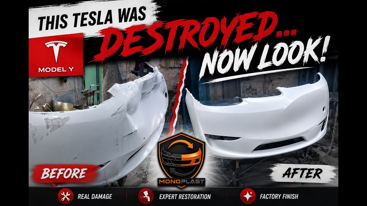 Tesla Model Y: Invisible Bumper Repair | The MONOPLAST Way