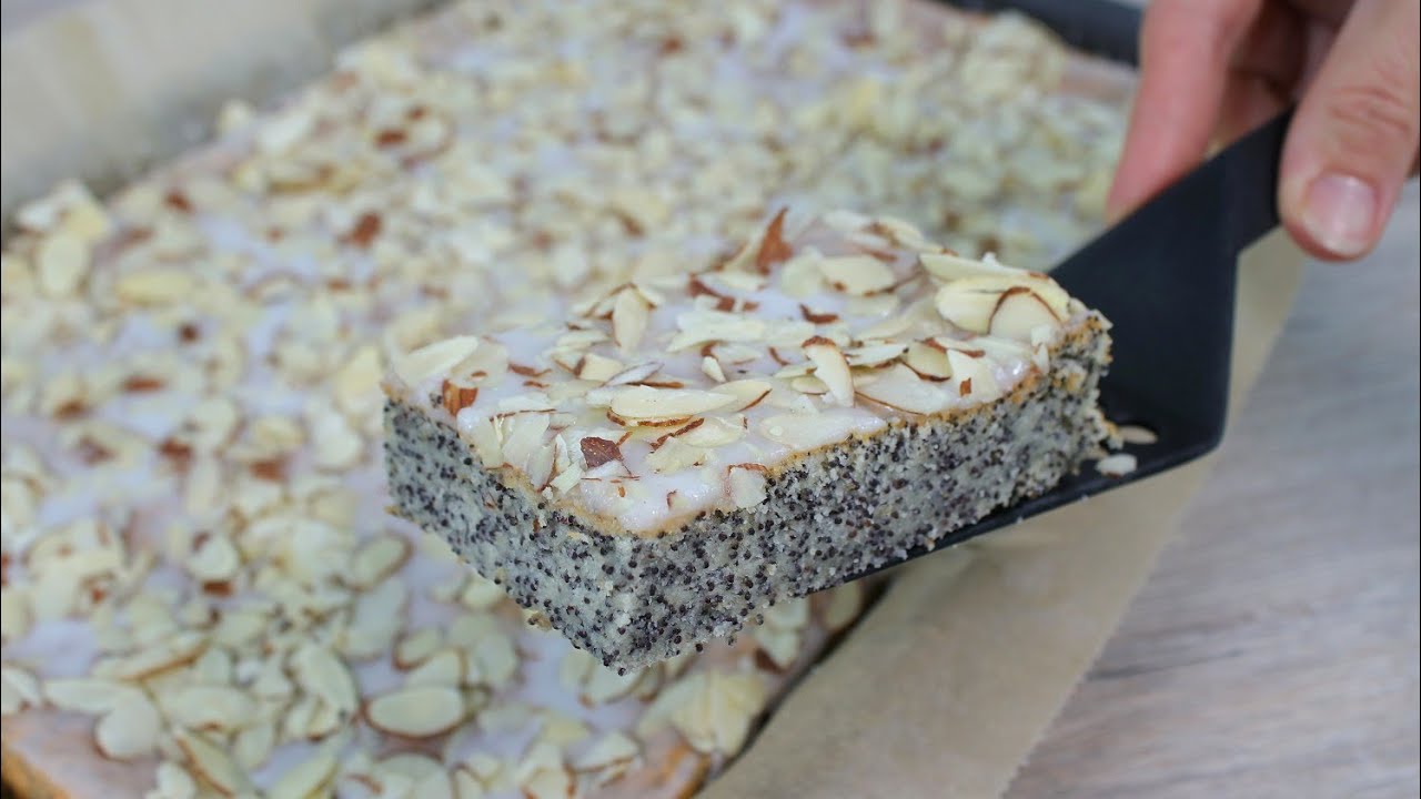 Super saftiger Mohnkuchen vom Blech