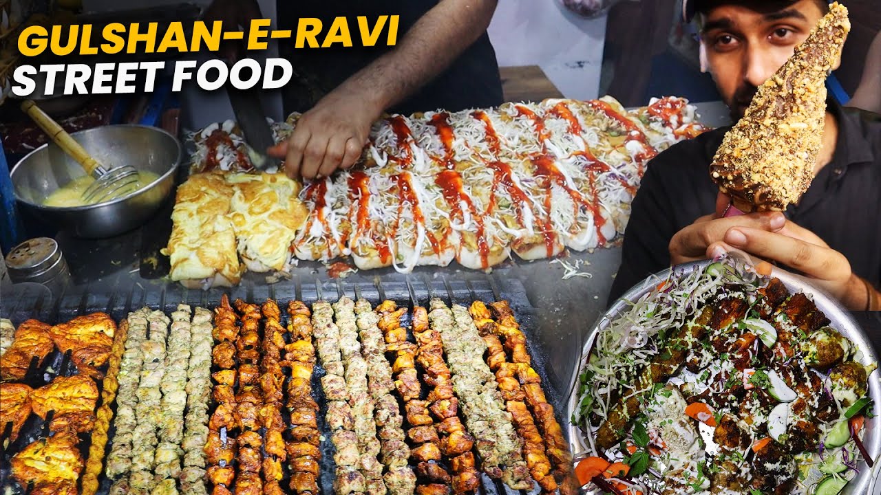 Extreme Variety of BBQ in Lahore 2022 | Gulshan E Ravi Food Street | Pizza Boti | Cheese Kebab
