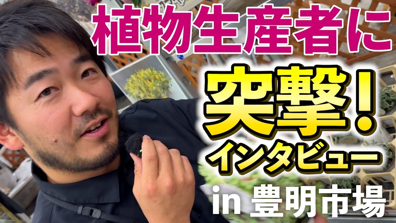 【潜入】業者しか入れない植物展示会で、育てるプロにおすすめ聞きまくった！