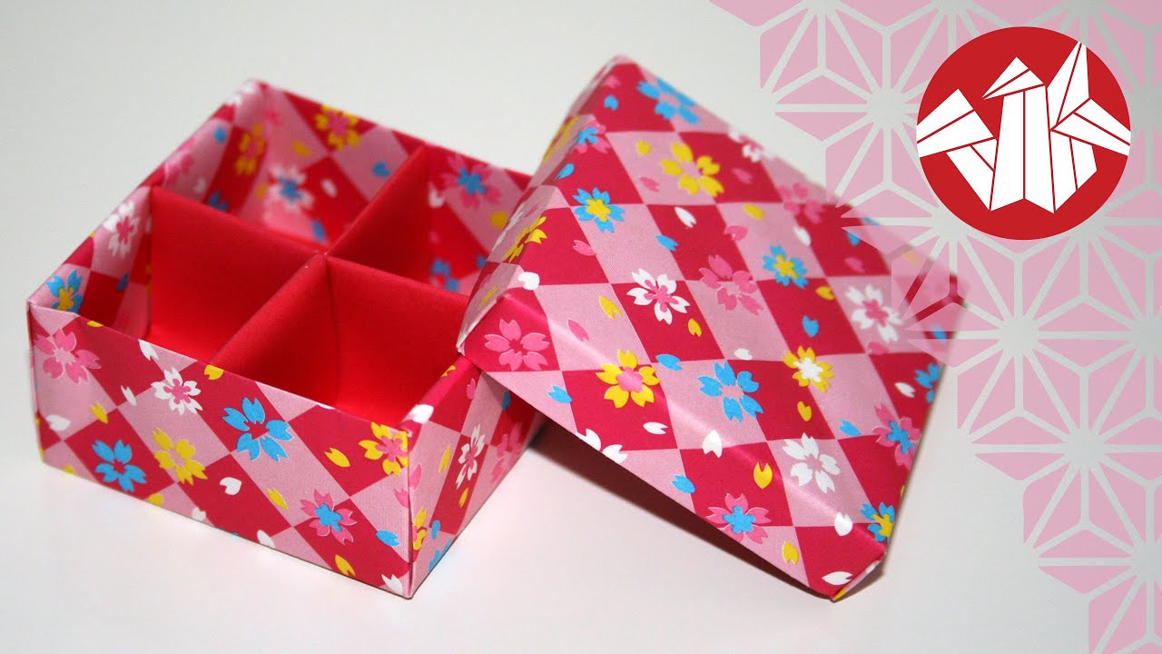 Origami - Boite Japonaise à Compartiments: Masu (HD) [Senbazuru]