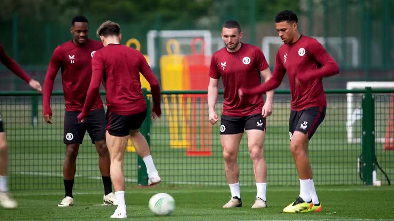 Aston Villa train ahead of Olympiacos Europa Conference League semi-final
