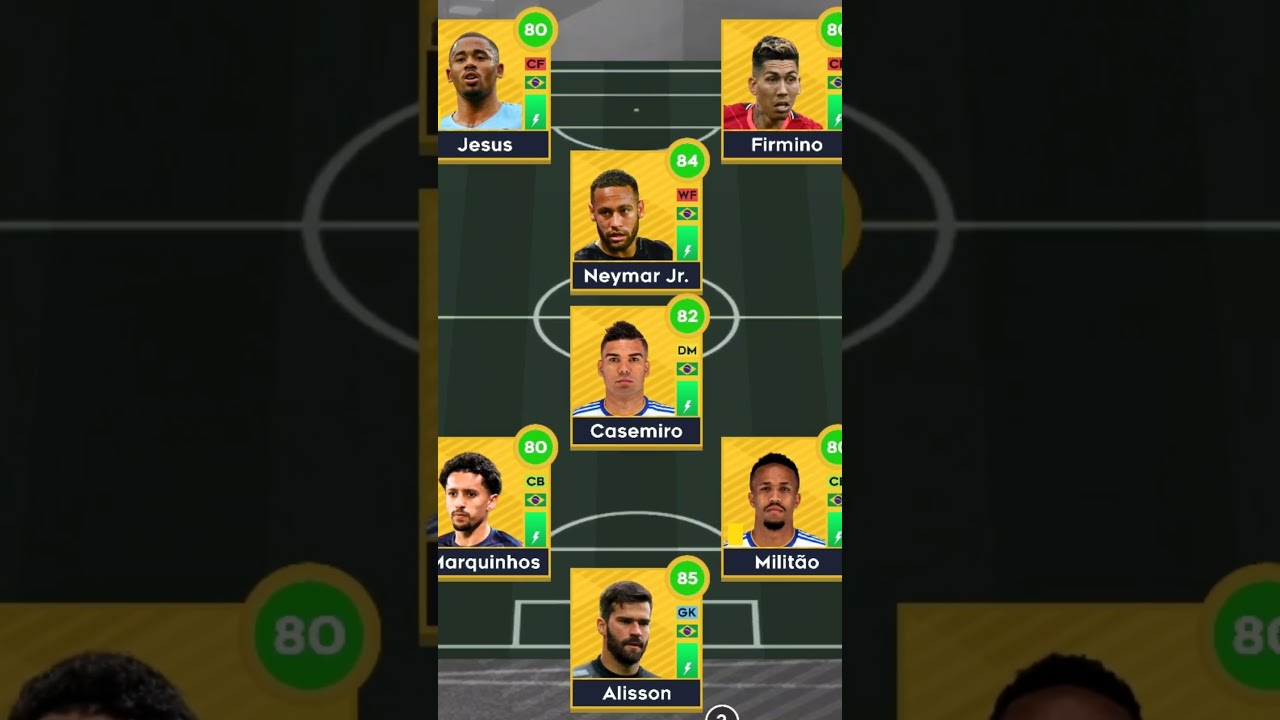 Brazil in DLS 22 vs DLS 25. #dls25 #dls #football #worldcup #neymar #videoshort #reels