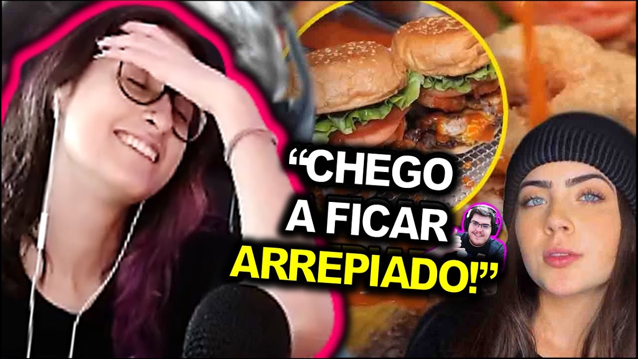 CAROL REAGINDO AO CASIMIRO E O HAMBÚRGUER DA JADE PICON!!!