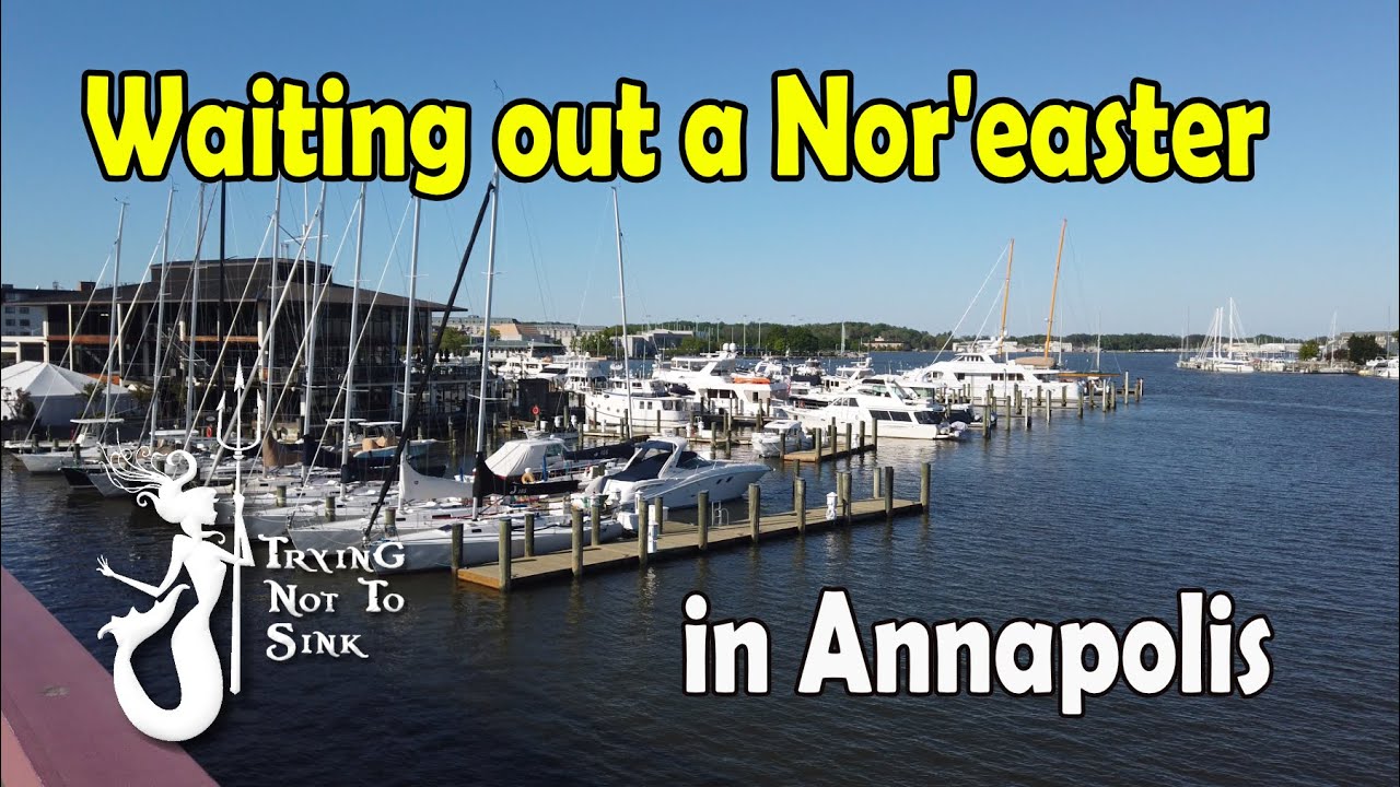 Trapped in Annapolis on our Hatteras Yacht. E159