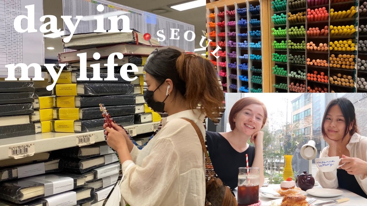 DAY IN MY LIFE: aesthetic caf&eacute;, huge art store, art supply haul