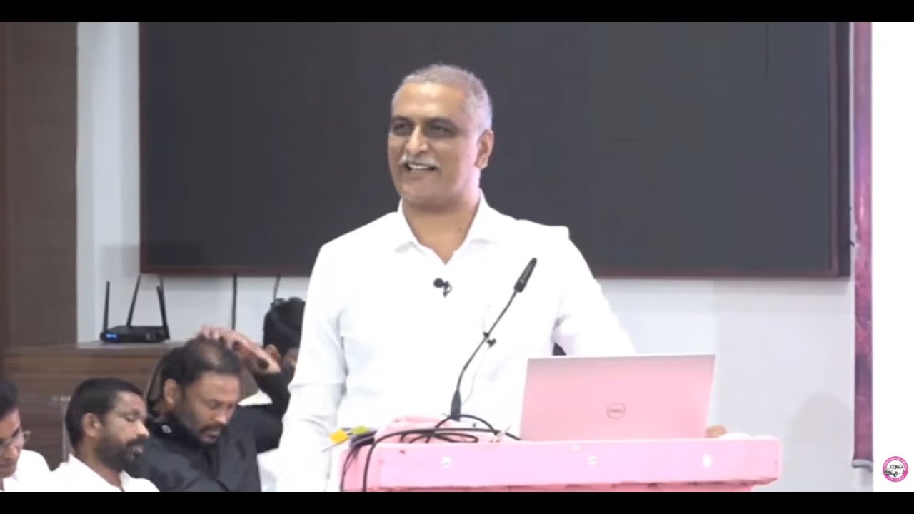 LIVE: Former Minister & MLA Harish Rao PowerPoint Presentation on Palamuru–Rangareddy Project