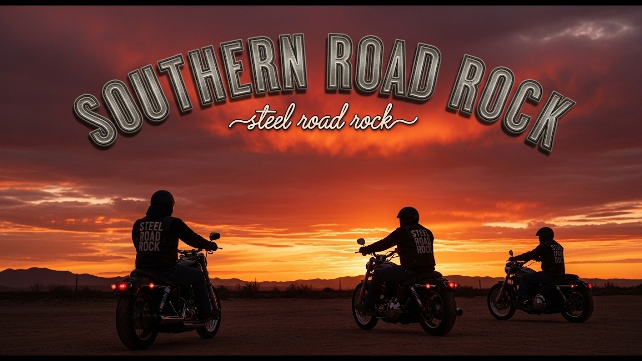 Steel Road Rock – Midnight Chrome Tempest 💀⚡ Ghost Riders | Thunder Across the Neon Rain #DarkNeon