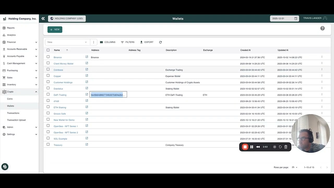 Managing Digital Assets with SoftLedger's Crypto Module