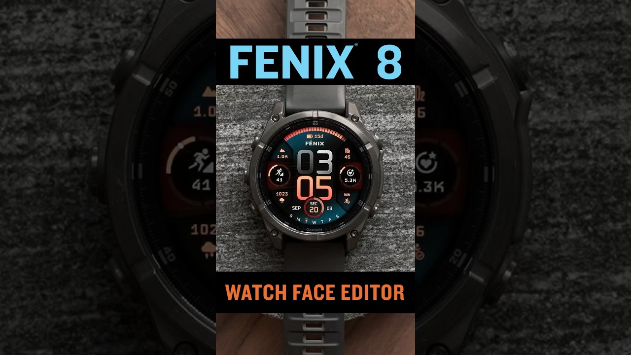 fenix&reg; 8 | Edit your Watchface #garmin #fenix8