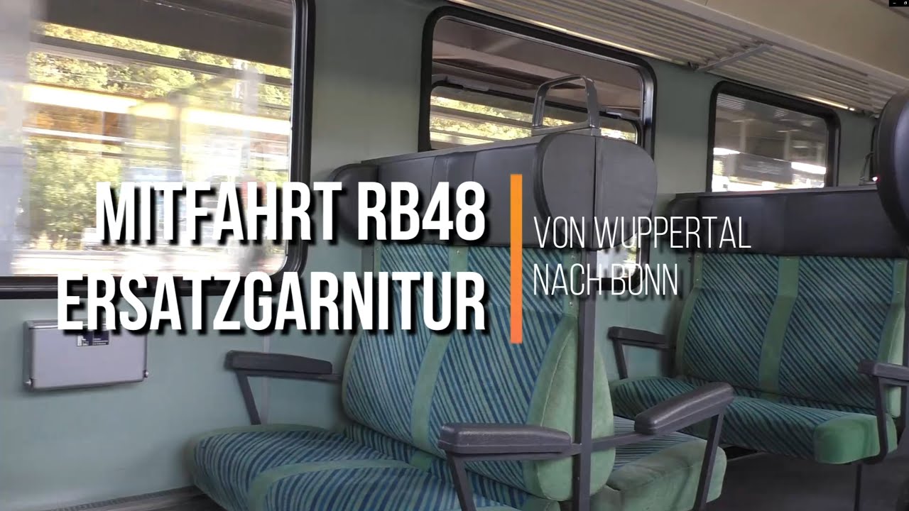 Mitfahrt RB48 Ersatzzug von Wuppertal nach Bonn mit BR110