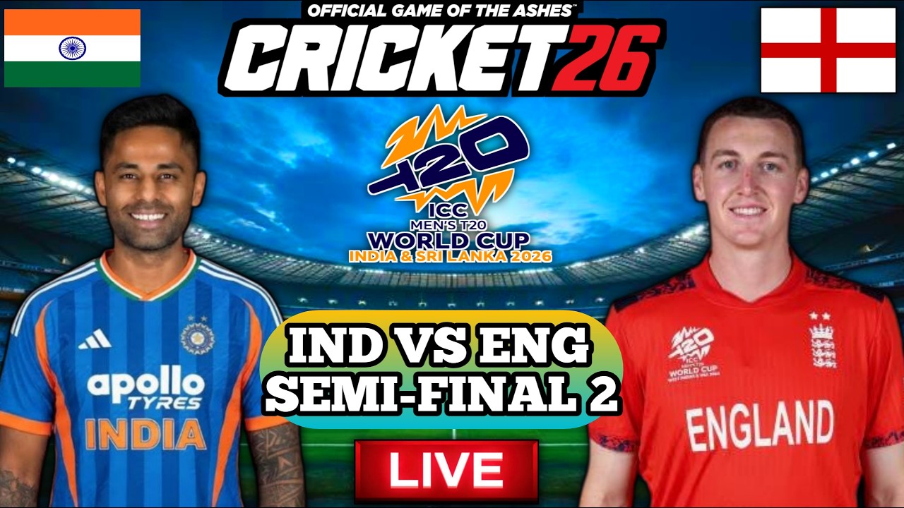 IND VS ENG | T20 WORLD CUP 2026 SEMI-FINAL 2 MATCH LIVE AT MUMBAI | #cricket #indvseng  #t20worldcup