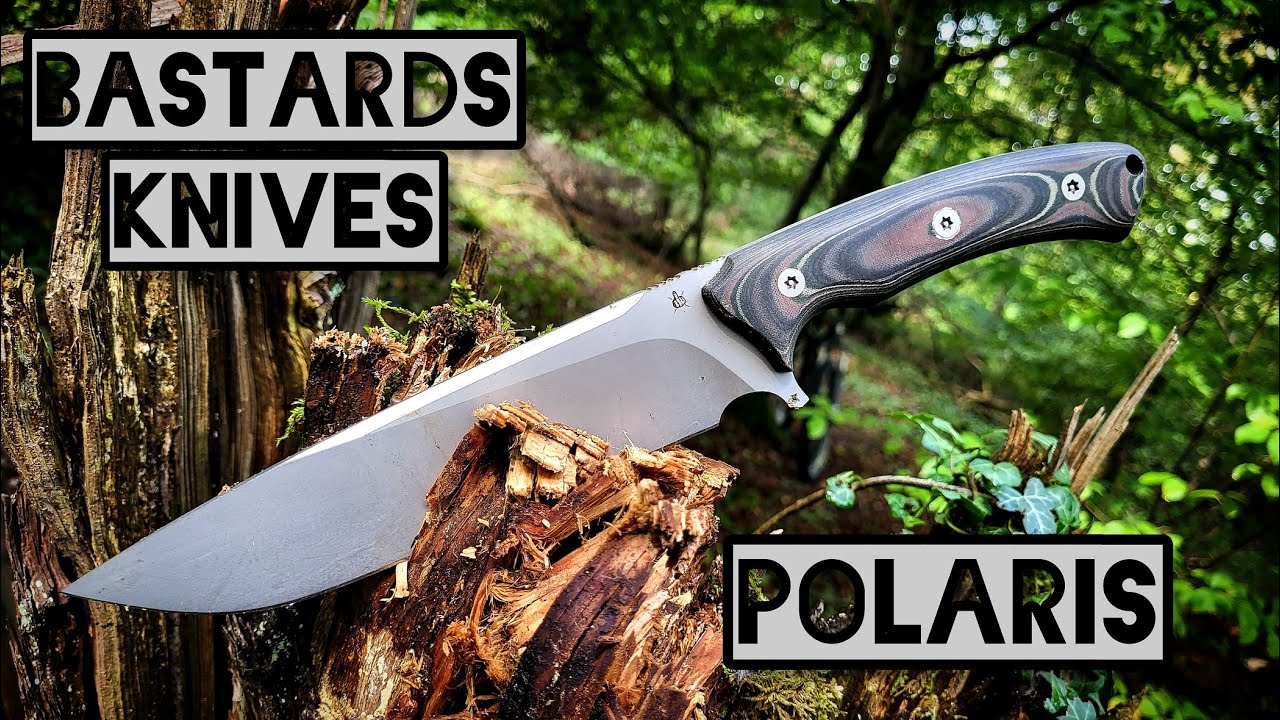 Bastards Knives Polaris Bushcraft Messer mit Sleipner und Micarta  - Hacken, Schnitzen, Feuer machen