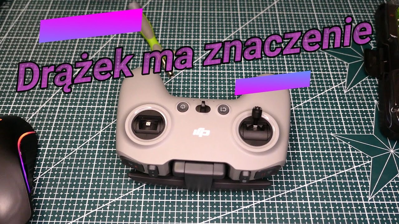 REGULACJA DRĄŻKA W DJI FPV REMOTE CONROLER 2 LUZOWANIE SPRĘŻYNY DRĄŻKA PRZEPUSTNICY.