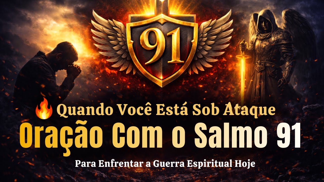 🔥 Quando Você Está Sob Ataque — Oração Com o Salmo 91 Para Enfrentar a Guerra Espiritual Hoje