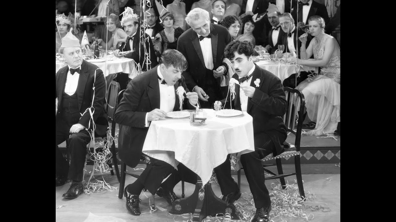 Charlie Chaplin - City Lights - Spaghetti Scene