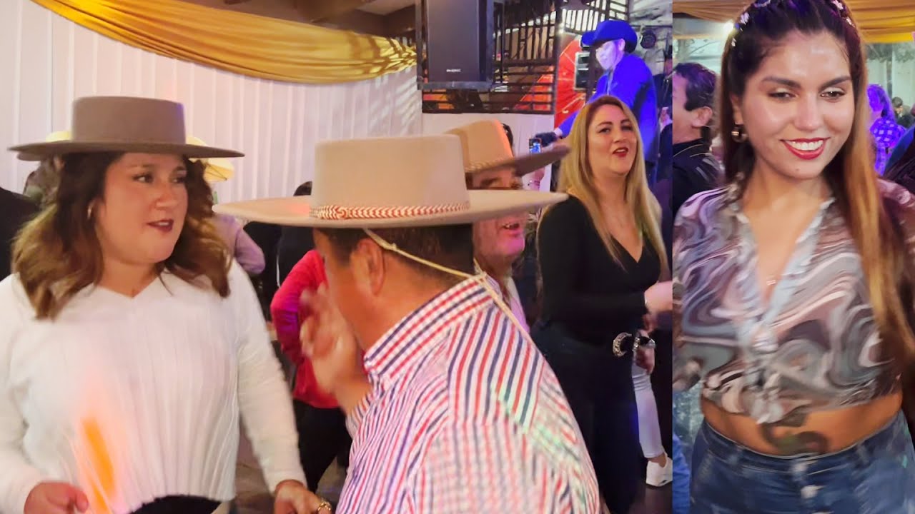 Bellas mujeres bailan a mover el vote al ritmo de  LOS TREMENDOS LAURELES - Rancheras chilenas