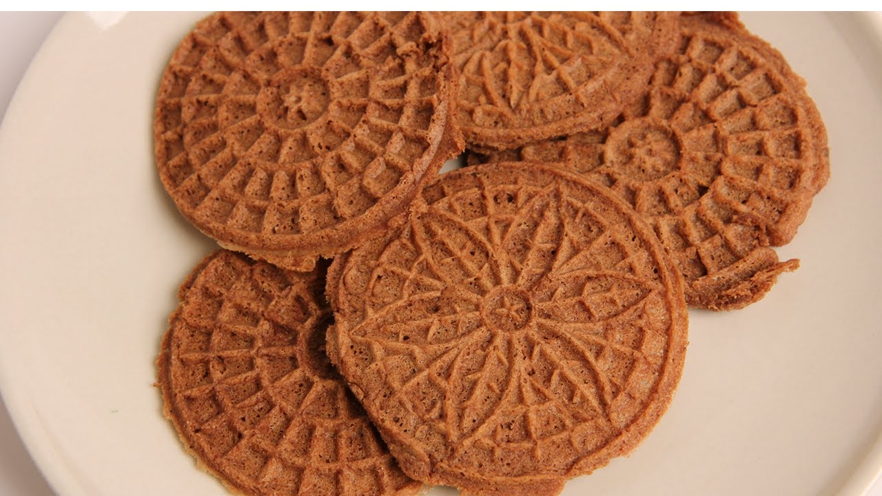 Chocolate Pizzelles Recipe - Laura Vitale - Laura in the Kitchen Episode 354
