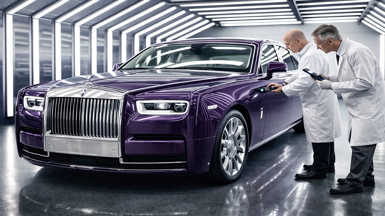 Rolls-Royce Phantom VIII: Curing & Inspecting the Bespoke Twilight Purple Paint Finish