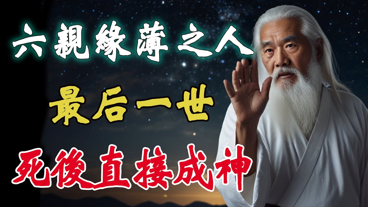 六親緣薄之人死後竟然直接成神？這裏面隱藏著天選之人驚天的修行秘密！修的段位越高，就跟外界越兩不相欠。