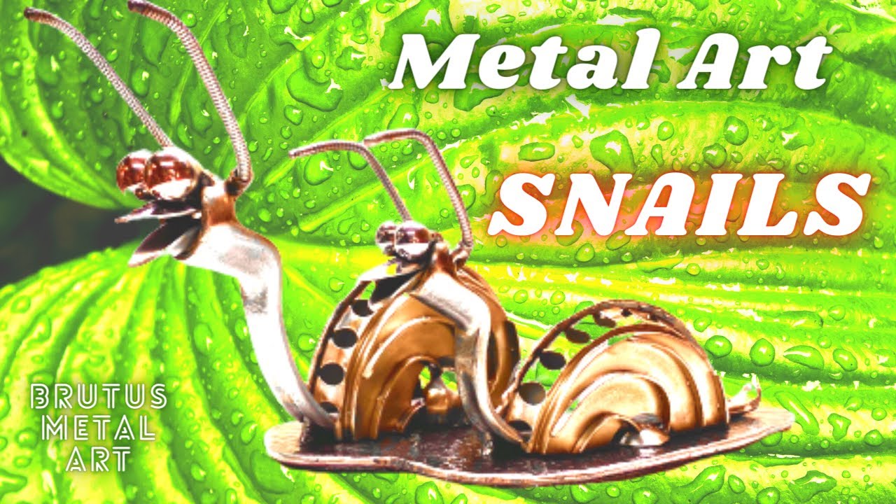 How to make these Metal Art Snails from scrap!