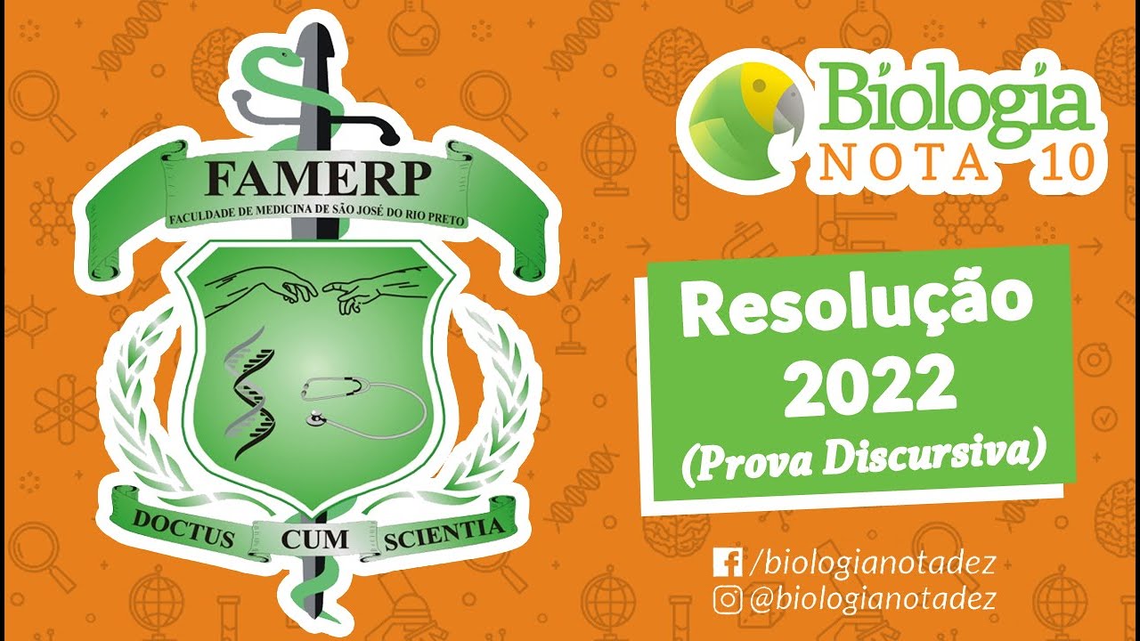 Resolução FAMERP 2022 (Prova Discursiva)