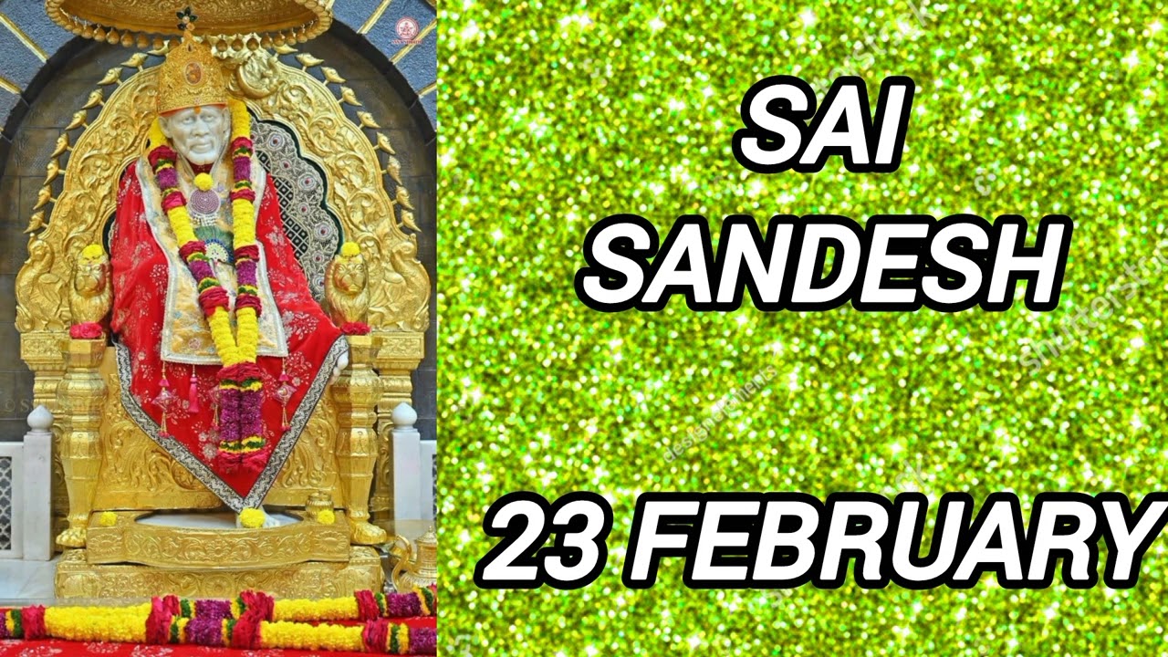 SAI SANDESH || 23 FEBRUARY 2026