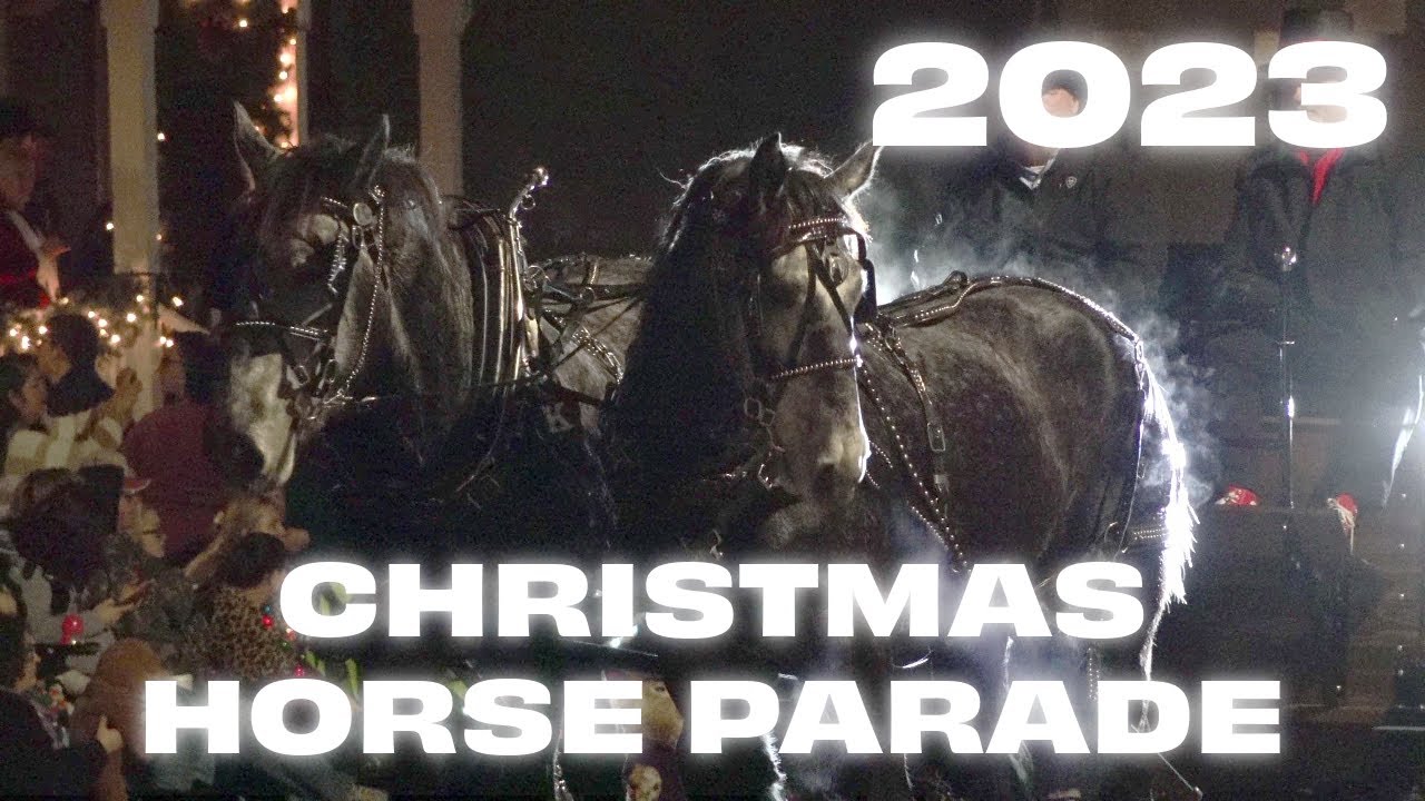 2023 Lebanon Ohio Christmas Horse Drawn Carriage Parade in 4K Resolution by Cincy Photography🐴