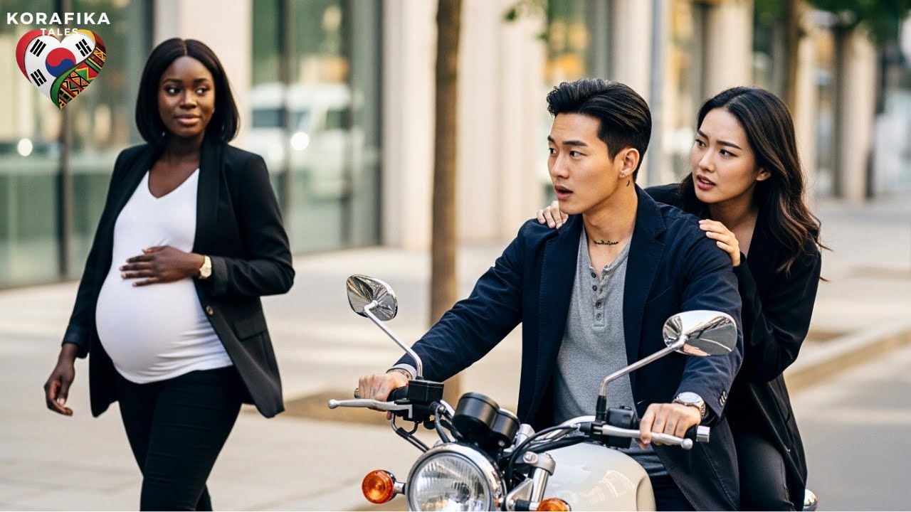 The Korean mafia boss rode a motorcycle with his fiancée —froze seeing pregnant ex-wife cross street