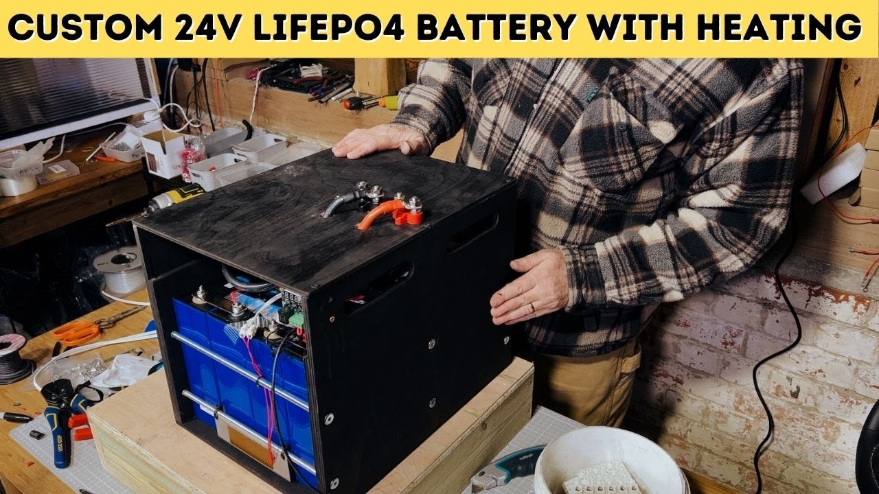 Custom 24v LiFePO4 battery with heating pad - full build