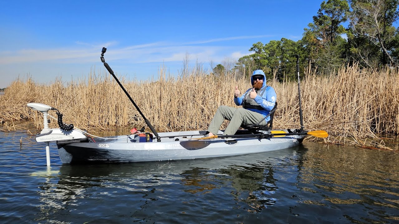 NuCanoe Unlimited with MotorGuide Xi3 kayak motor
