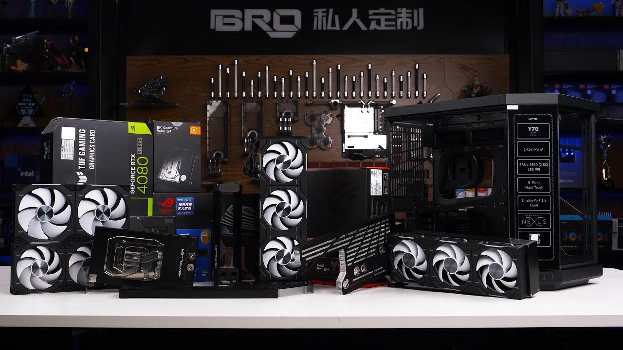 「BRO」4K Water Cooled PC Build HYTE Y70 Touch Infinite Black With AMD 9950X. #pcbuild #y70  #9950x